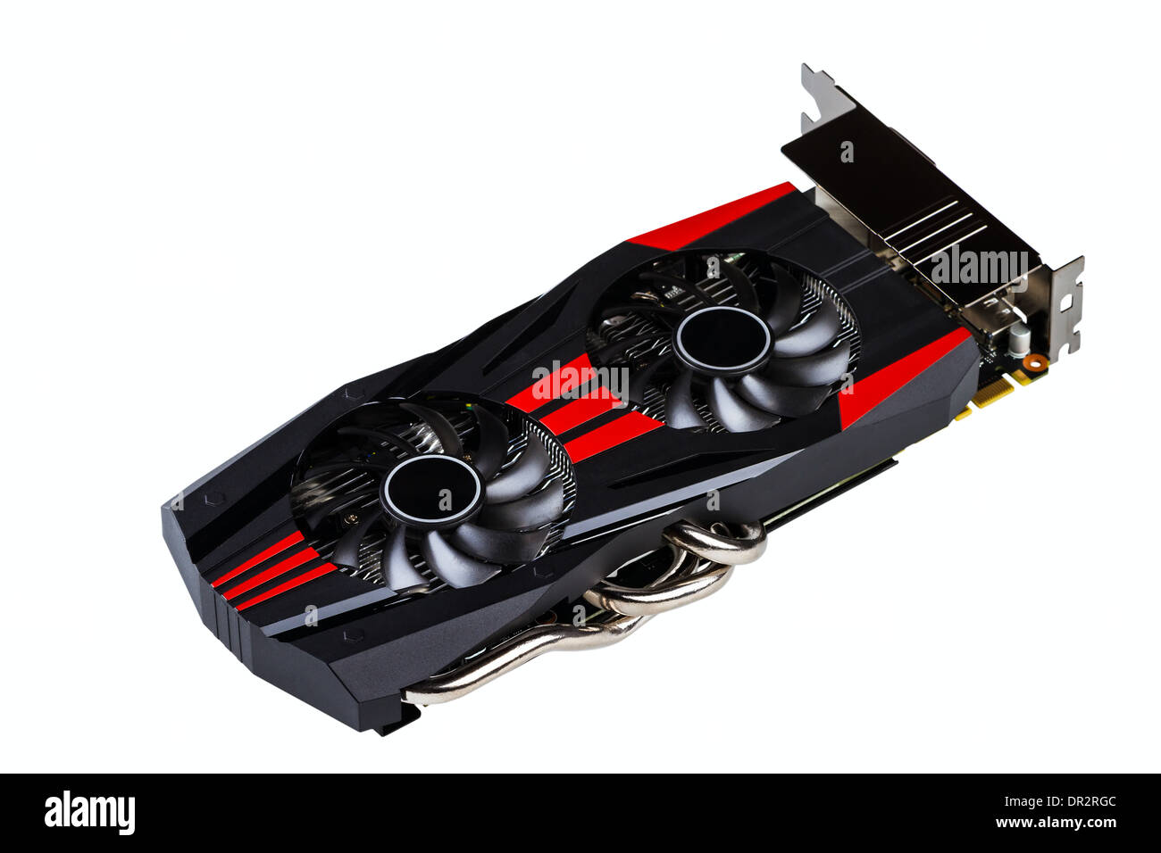 Scheda grafica isolati su sfondo bianco Foto Stock