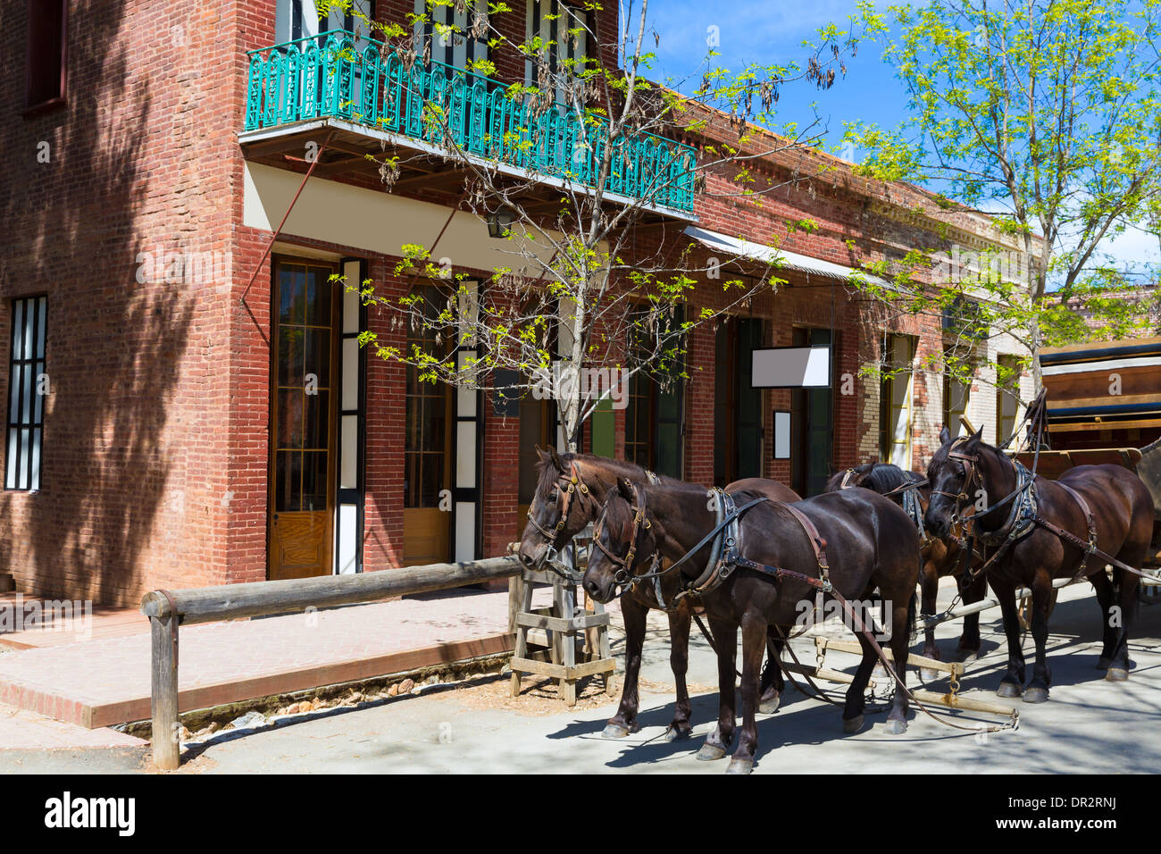 California Columbia un vero vecchio Western Gold Rush città in Stati Uniti d'America Foto Stock