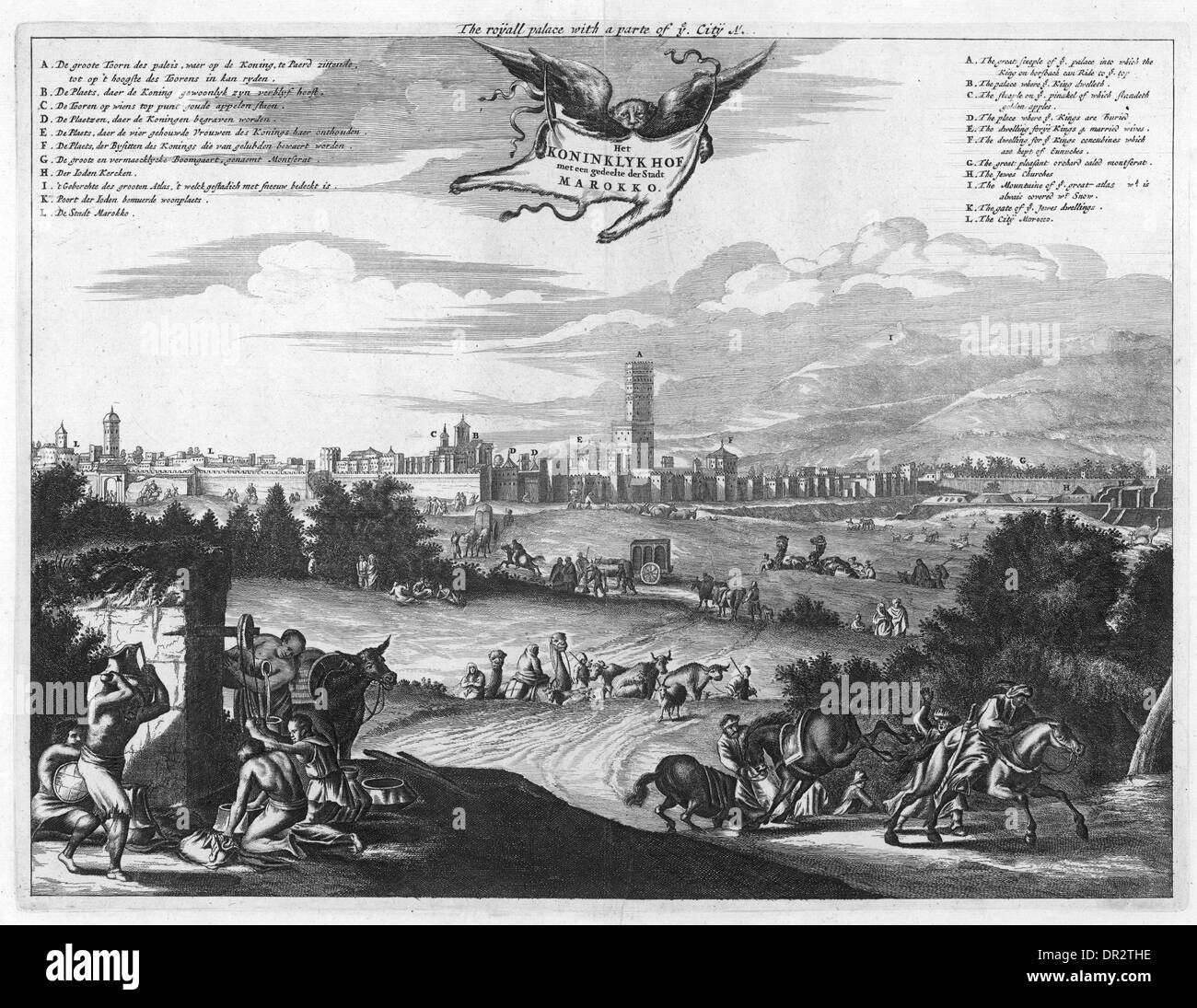 Marrakech del XVII secolo Foto Stock