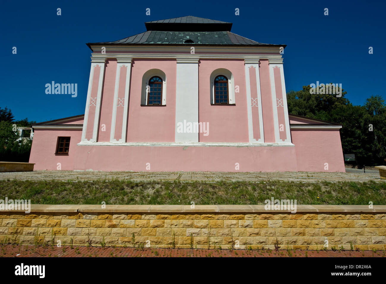 La vecchia sinagoga di Szczebrzeszyn, Lublino voivodato, se la Polonia. Attualmente una galleria d'arte e un centro comunitario. Foto Stock