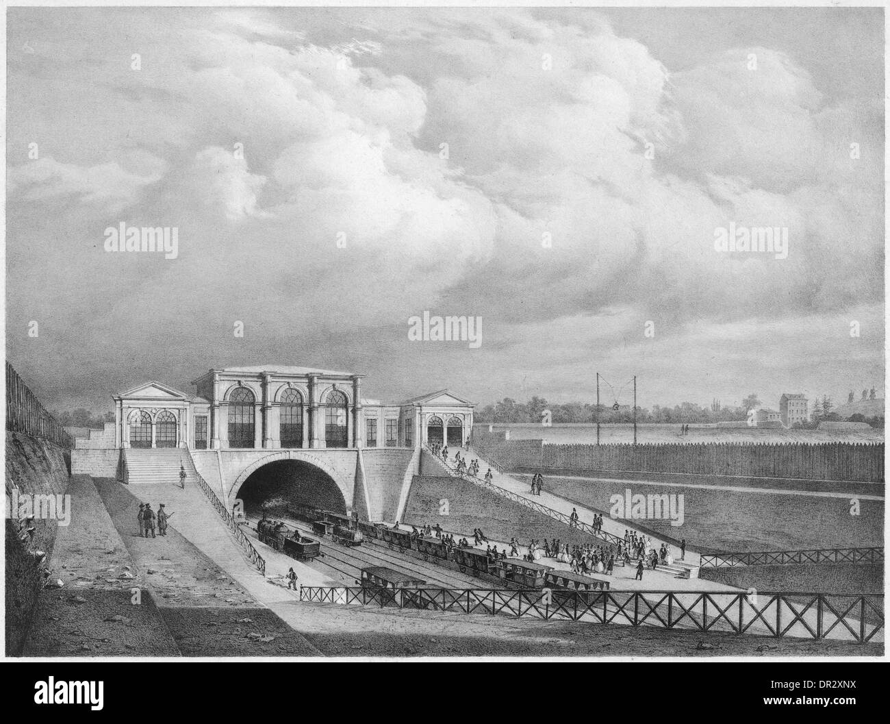 FERROVIARIO IN FRANCIA Foto Stock