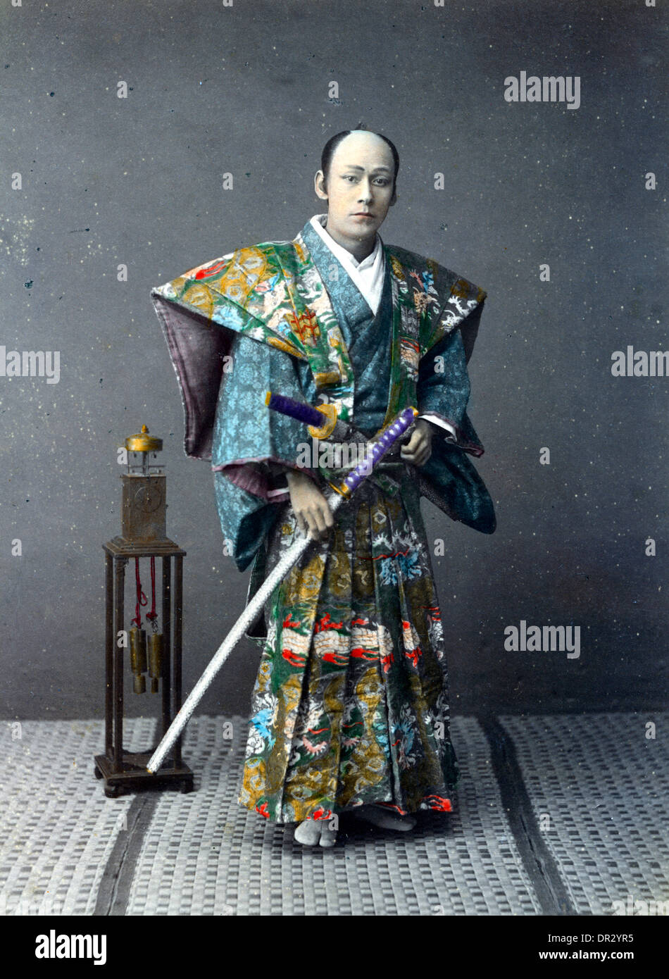 Samurai Giapponese Foto Stock