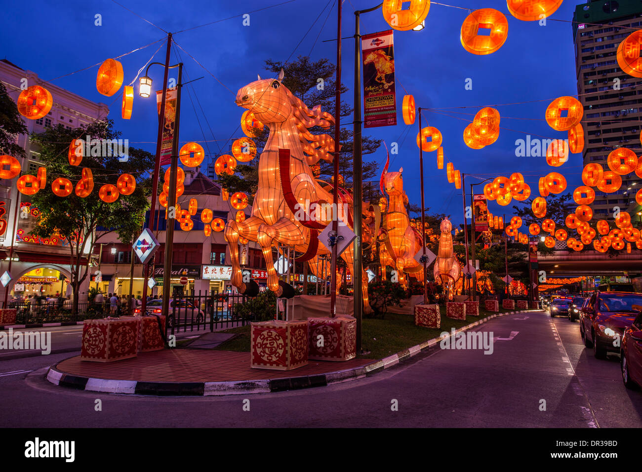 Capodanno cinese - l anno del cavallo , Singapore Foto Stock