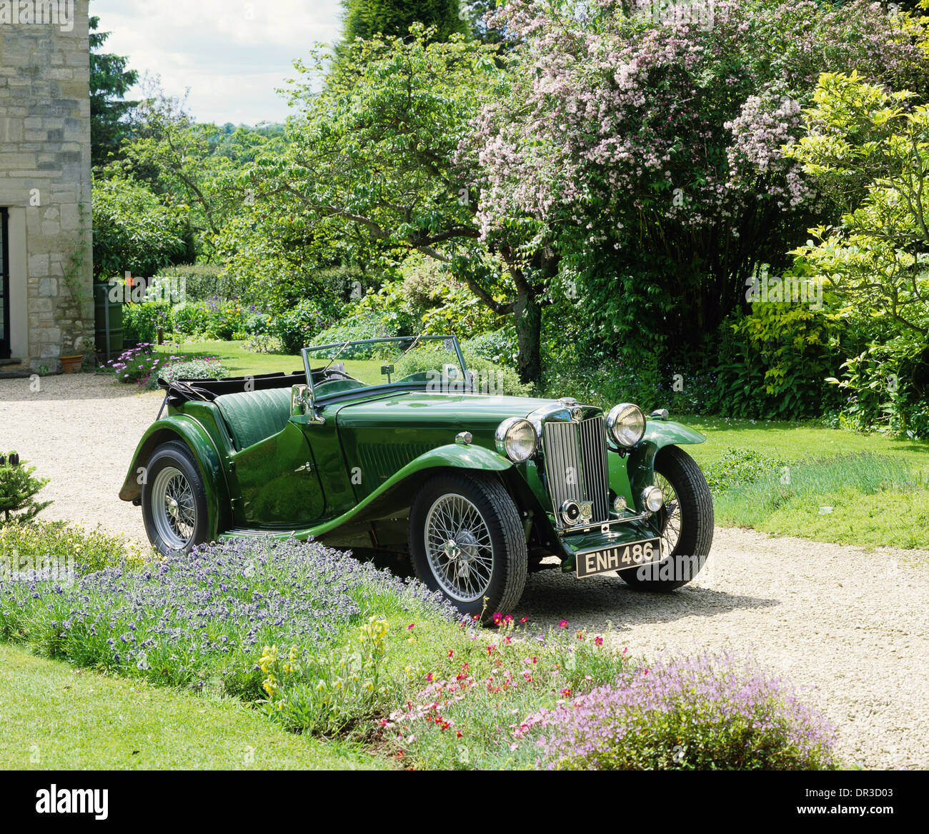 MG TA - tipo T tourer - 1938 Pre-guerra auto d'epoca morris garages Foto Stock