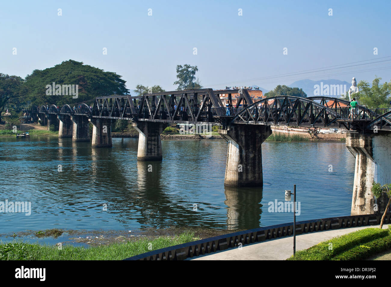 Ponte sul Fiume Kwai, Thailandia Foto Stock