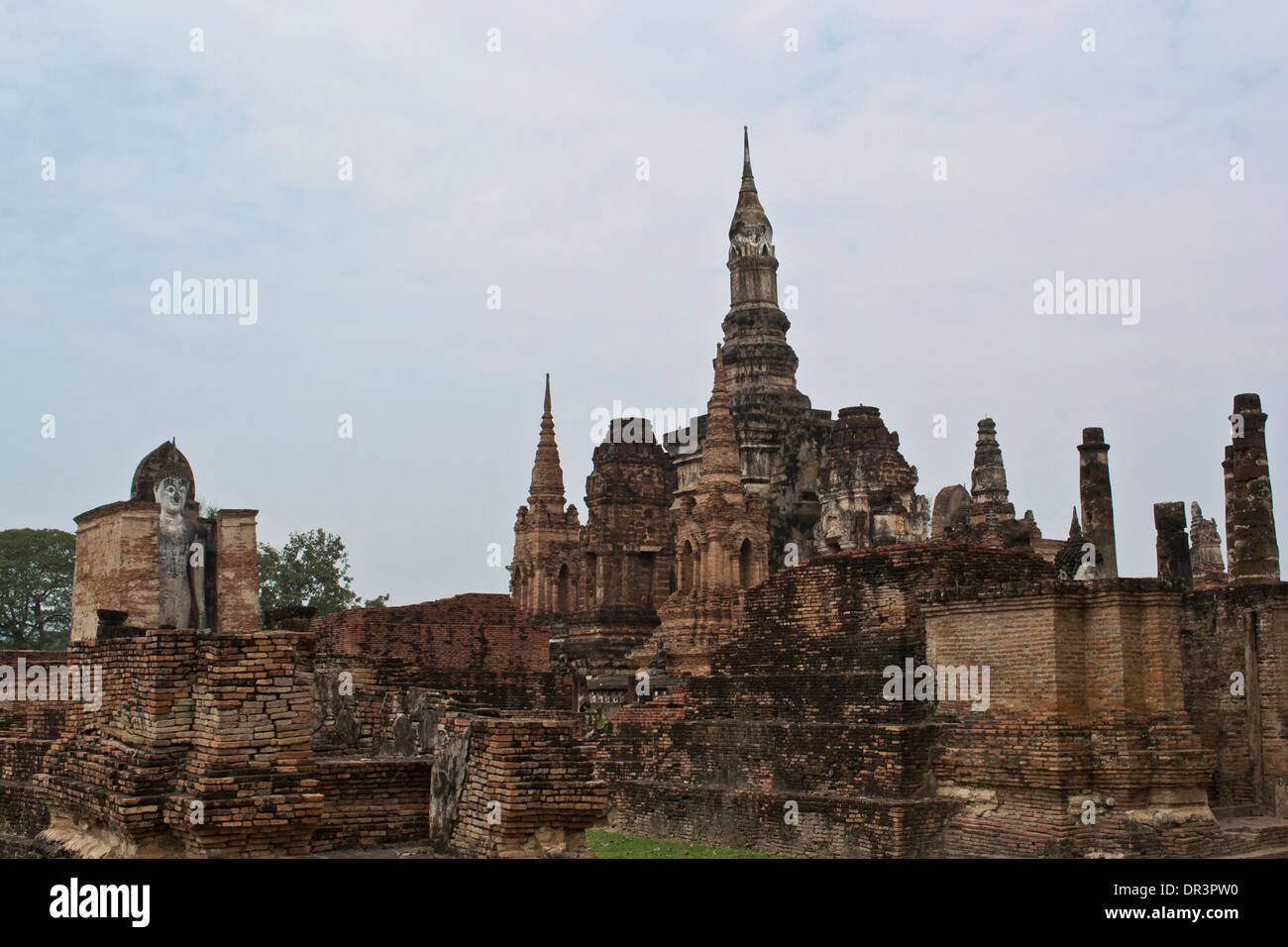 Rovine di Sukhothai, Thailandia Foto Stock