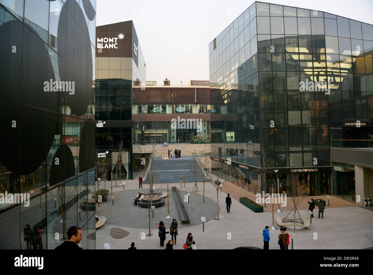 Taikoo Li Sanlitun Shopping & Stile di vita nel centro di Pechino, Cina. 2014 Foto Stock