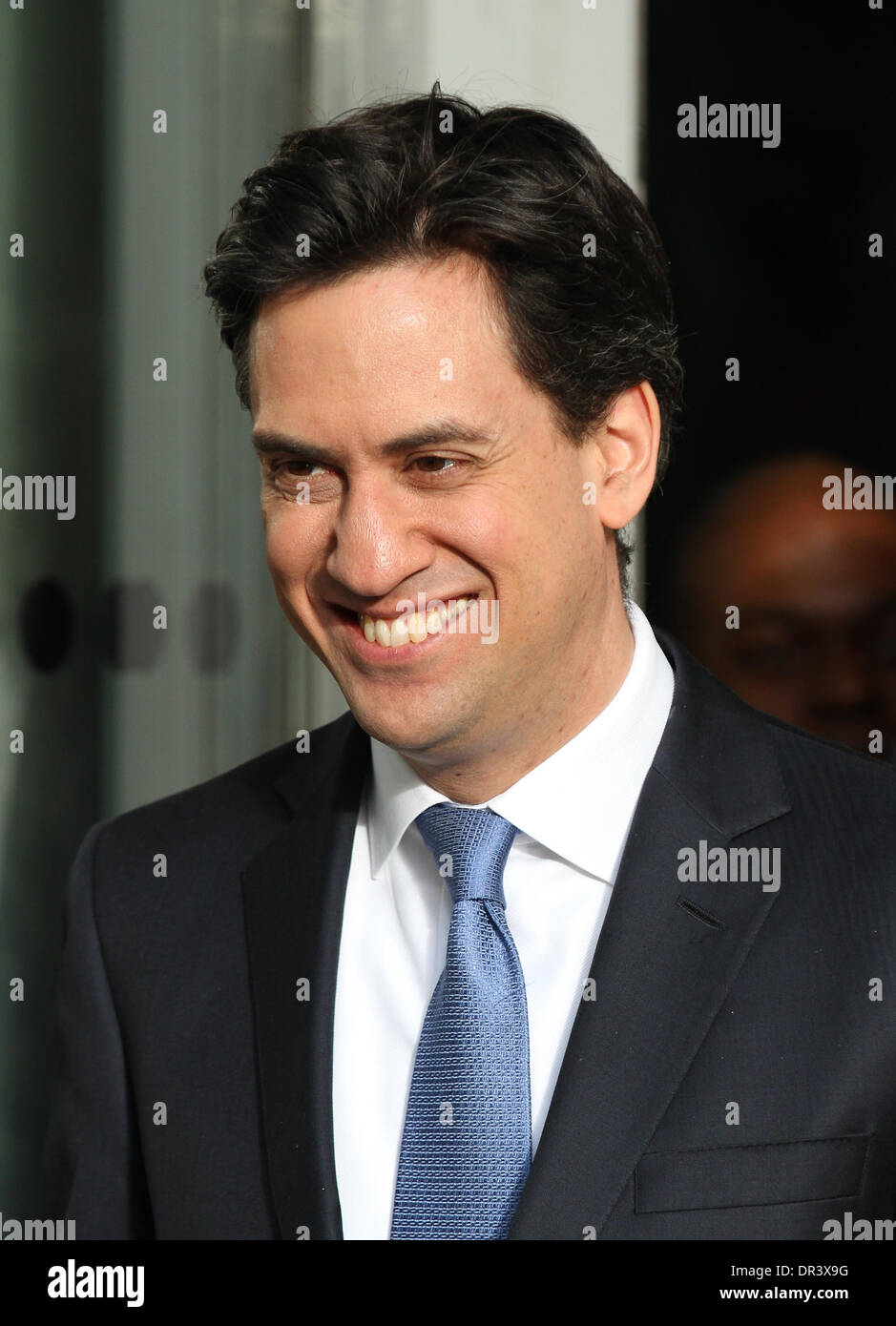 Londra, UK, 19 gennaio 2014. Ed Miliband, il lavoro politico del partito, attualmente il leader del partito laburista e leader dell'opposizione. visto presso il palazzo della BBC a Londra Credito: Simon Matthews/Alamy Live News Foto Stock