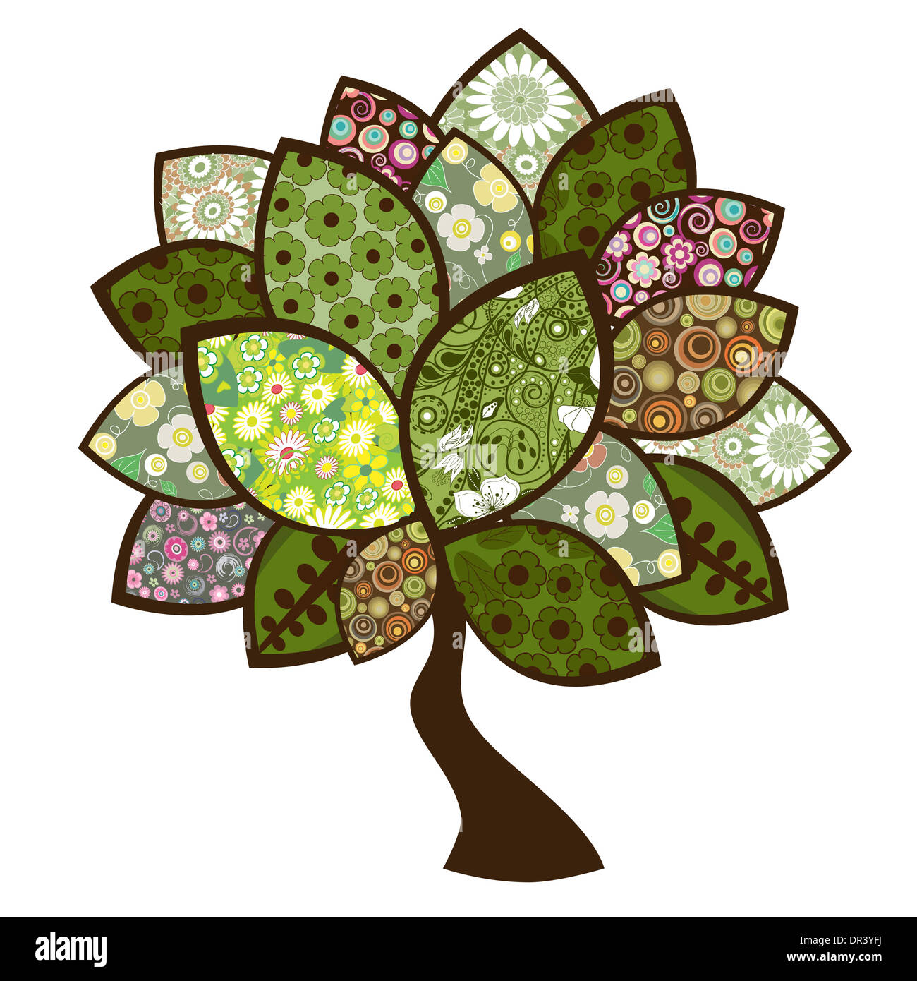 Albero stilizzato Foto Stock