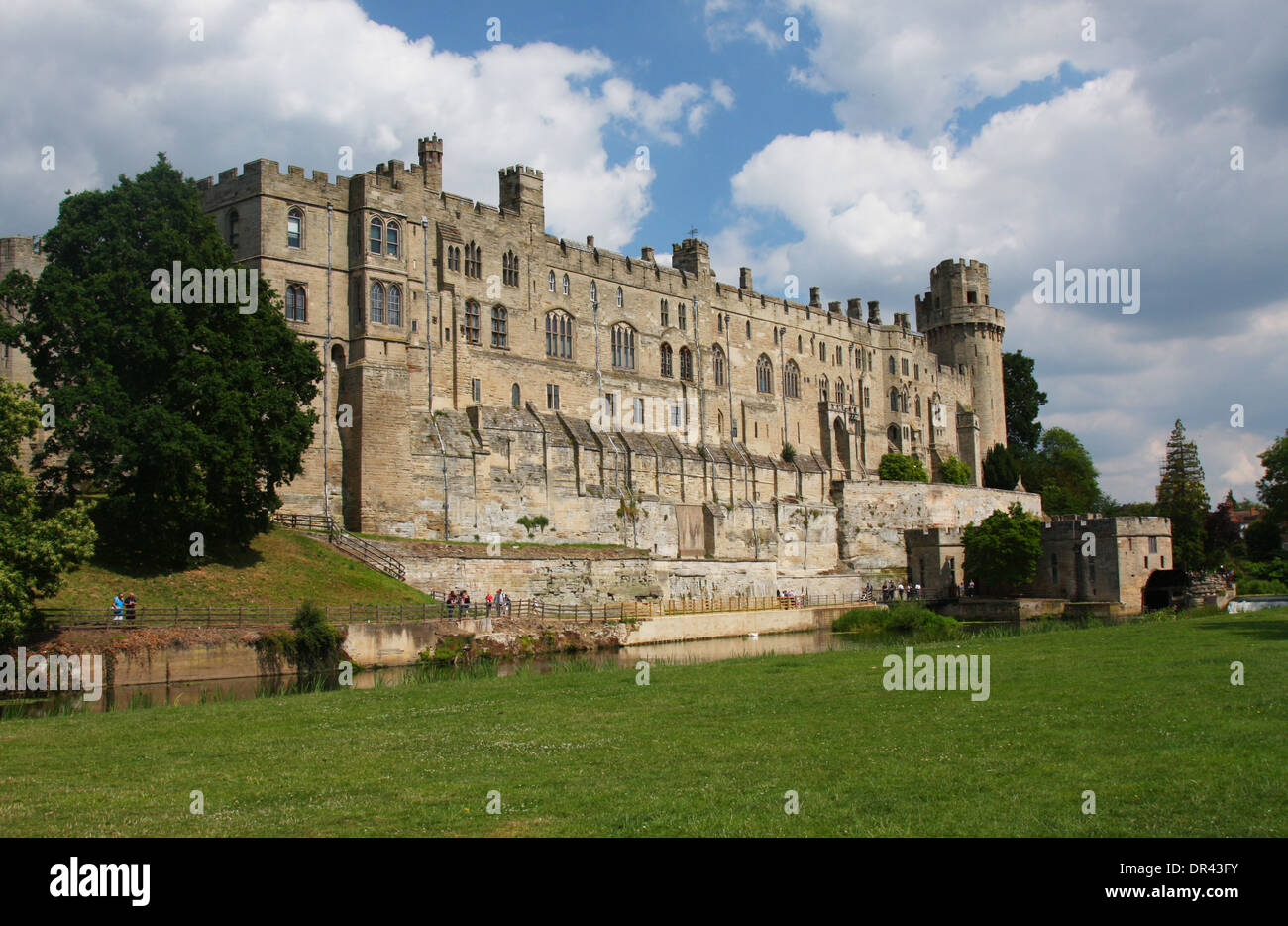 Il Castello di Warwick in Inghilterra Foto Stock