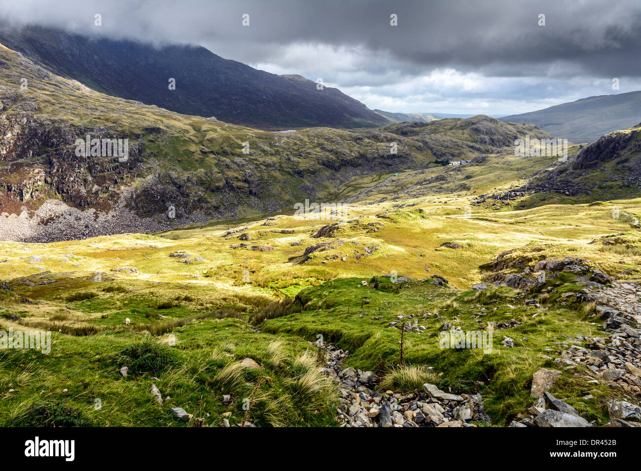 Parco Nazionale di Snowdonia PYG via di Mount Snowdon Foto Stock