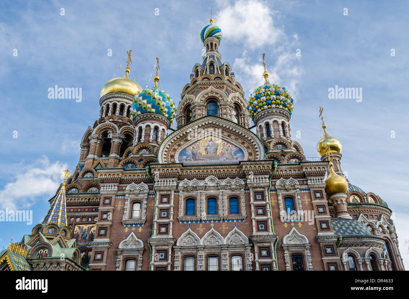 Chiesa del Salvatore sul Sangue versato a San Pietroburgo, Russia Foto Stock