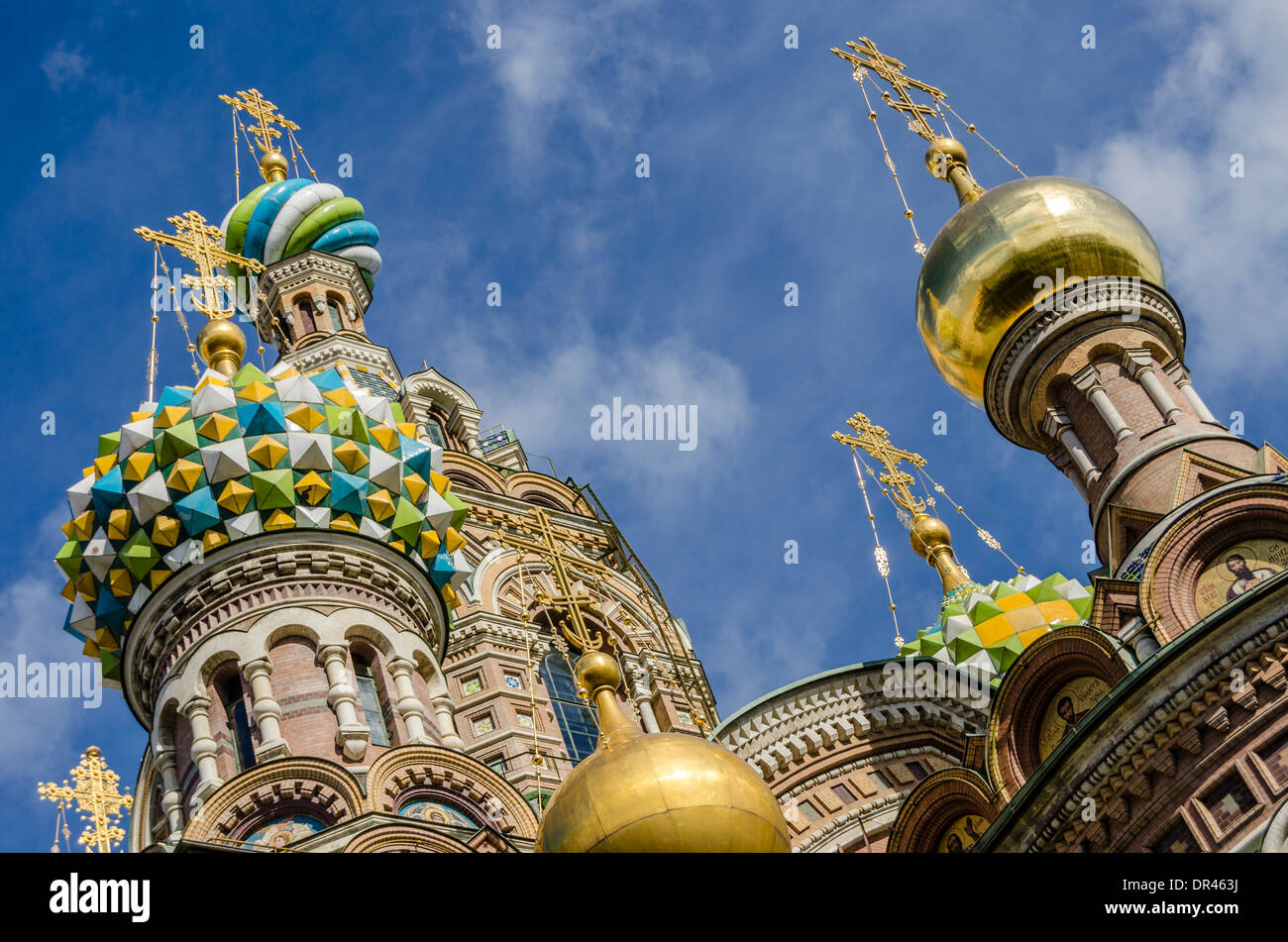 Chiesa del Salvatore sul Sangue versato a San Pietroburgo, Russia Foto Stock