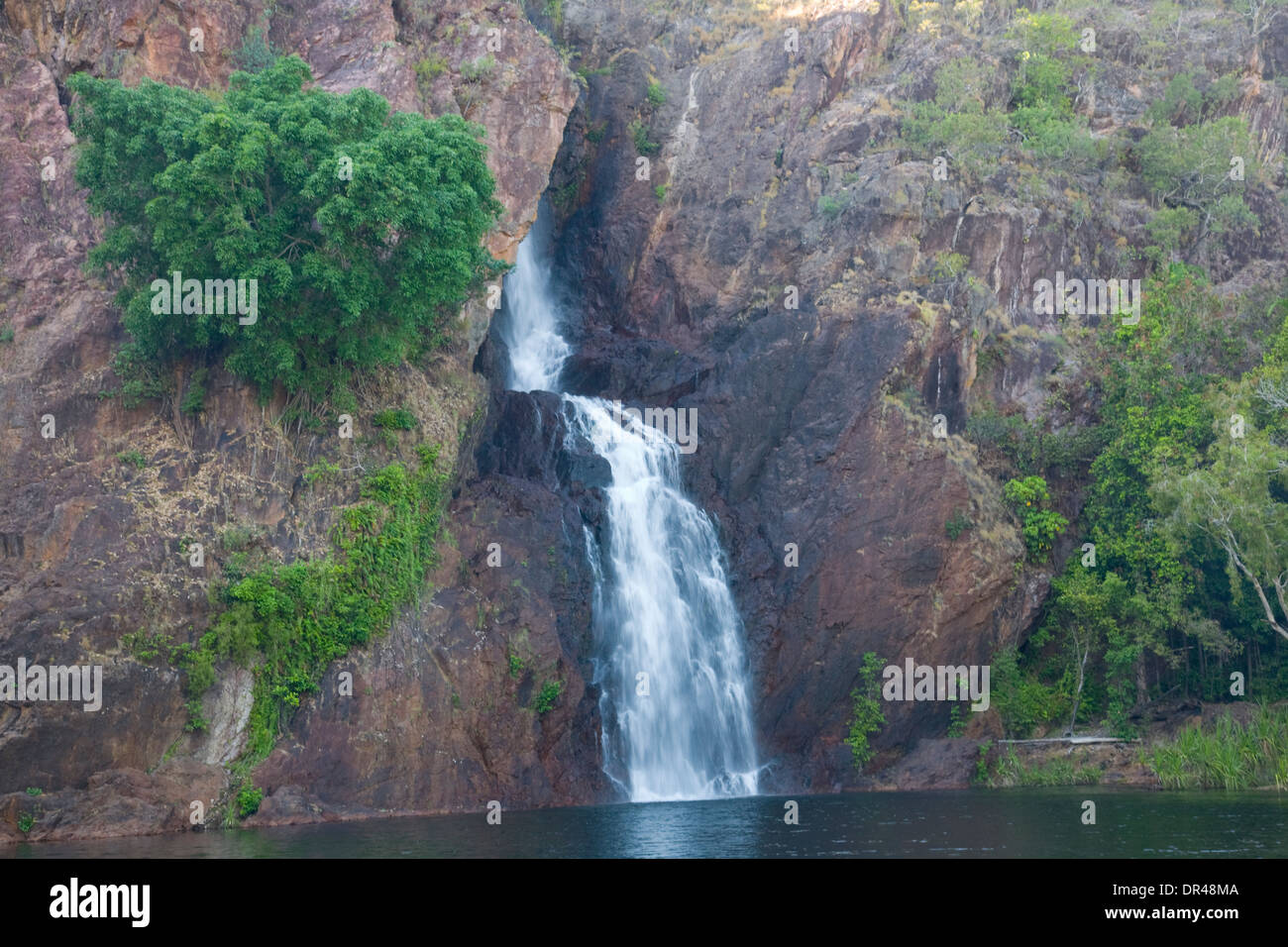 Cascate di Wangi nel parco nazionale lithfield, territorio settentrionale, Australia Foto Stock