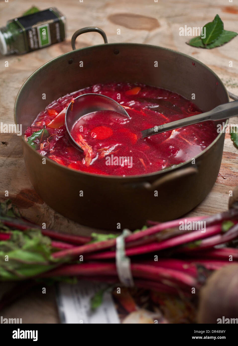 Zuppa di borscht Foto Stock