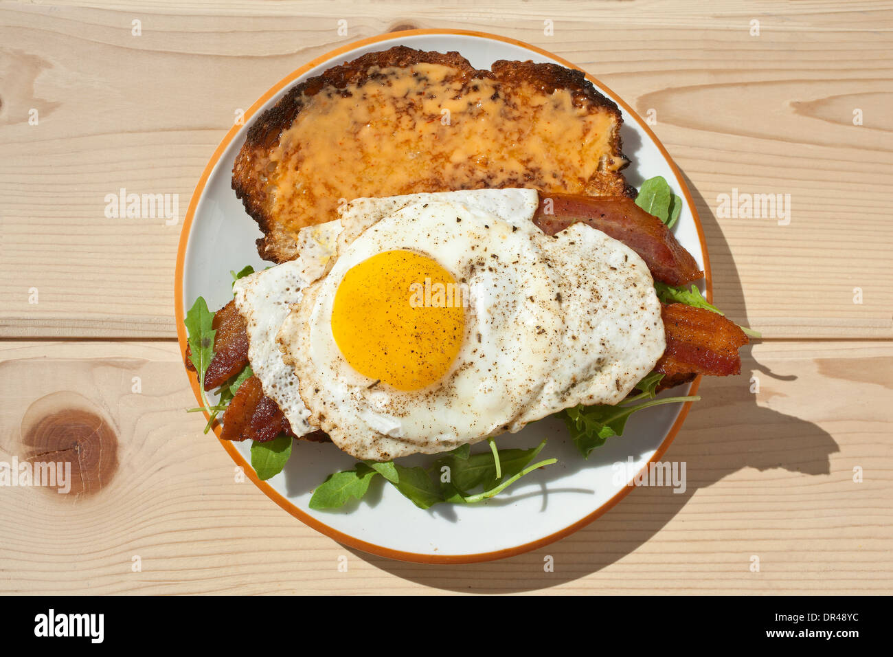 Uovo sandwich colazione Foto Stock
