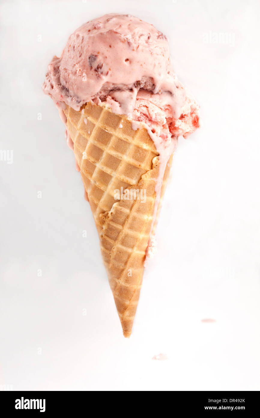 Il gelato in un cono Foto Stock