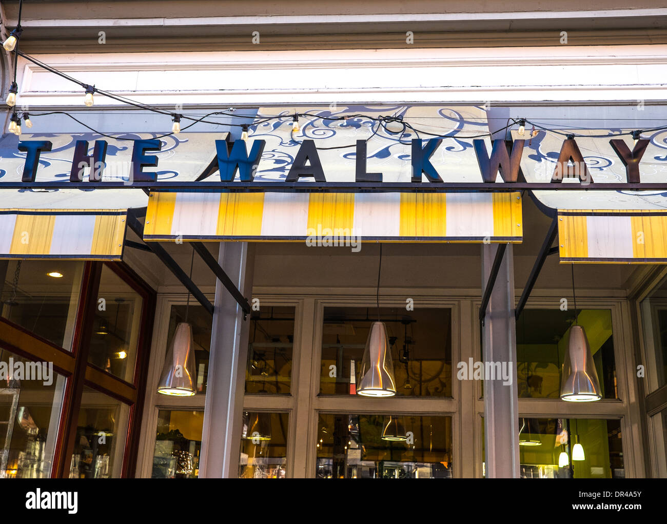 La passerella sul Larimer Street a Denver in Colorado. Foto Stock