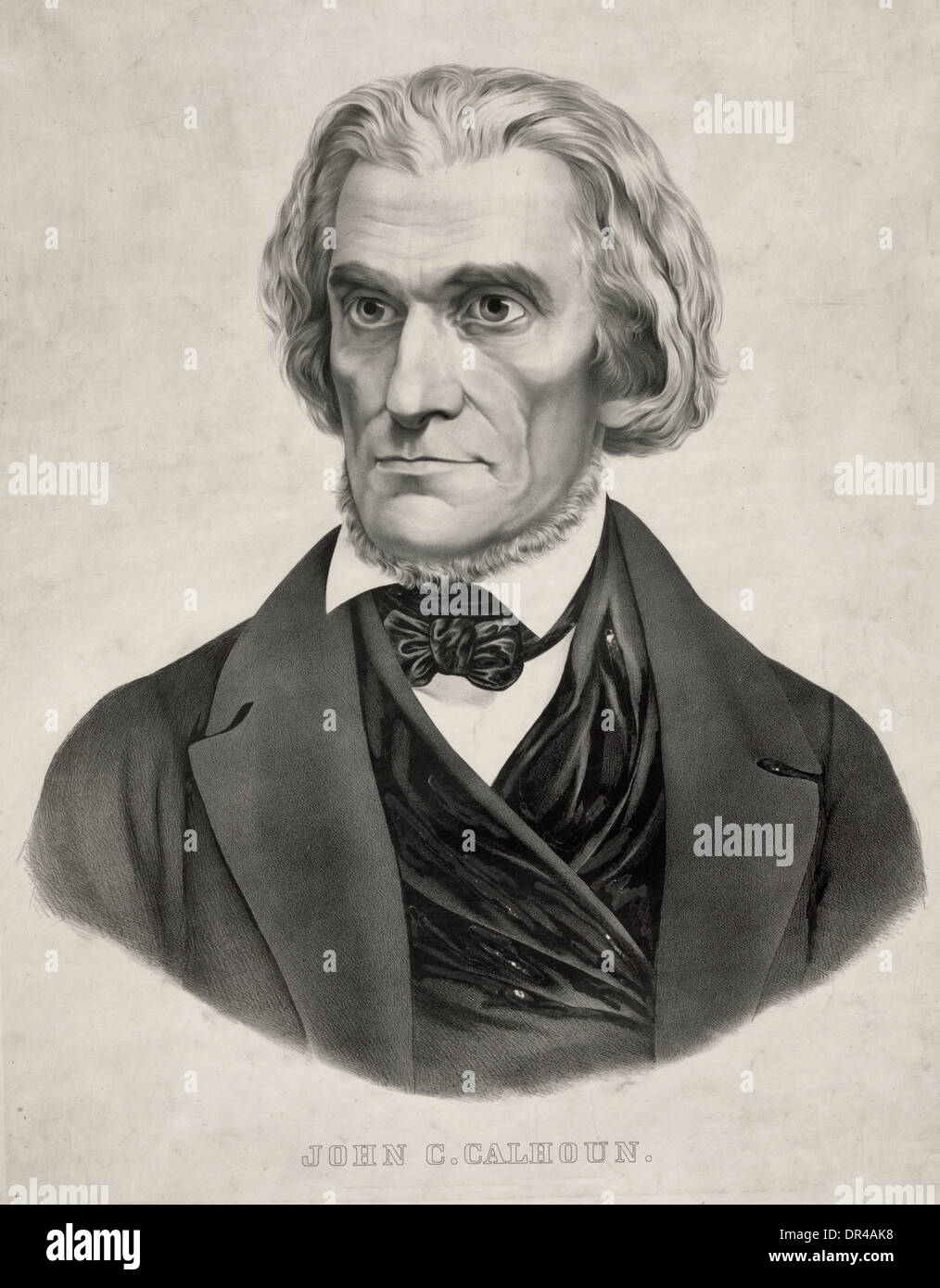 John Caldwell Calhoun era un leader politico americano e un teorico politico durante la prima metà del XVIII secolo. 1853 Foto Stock