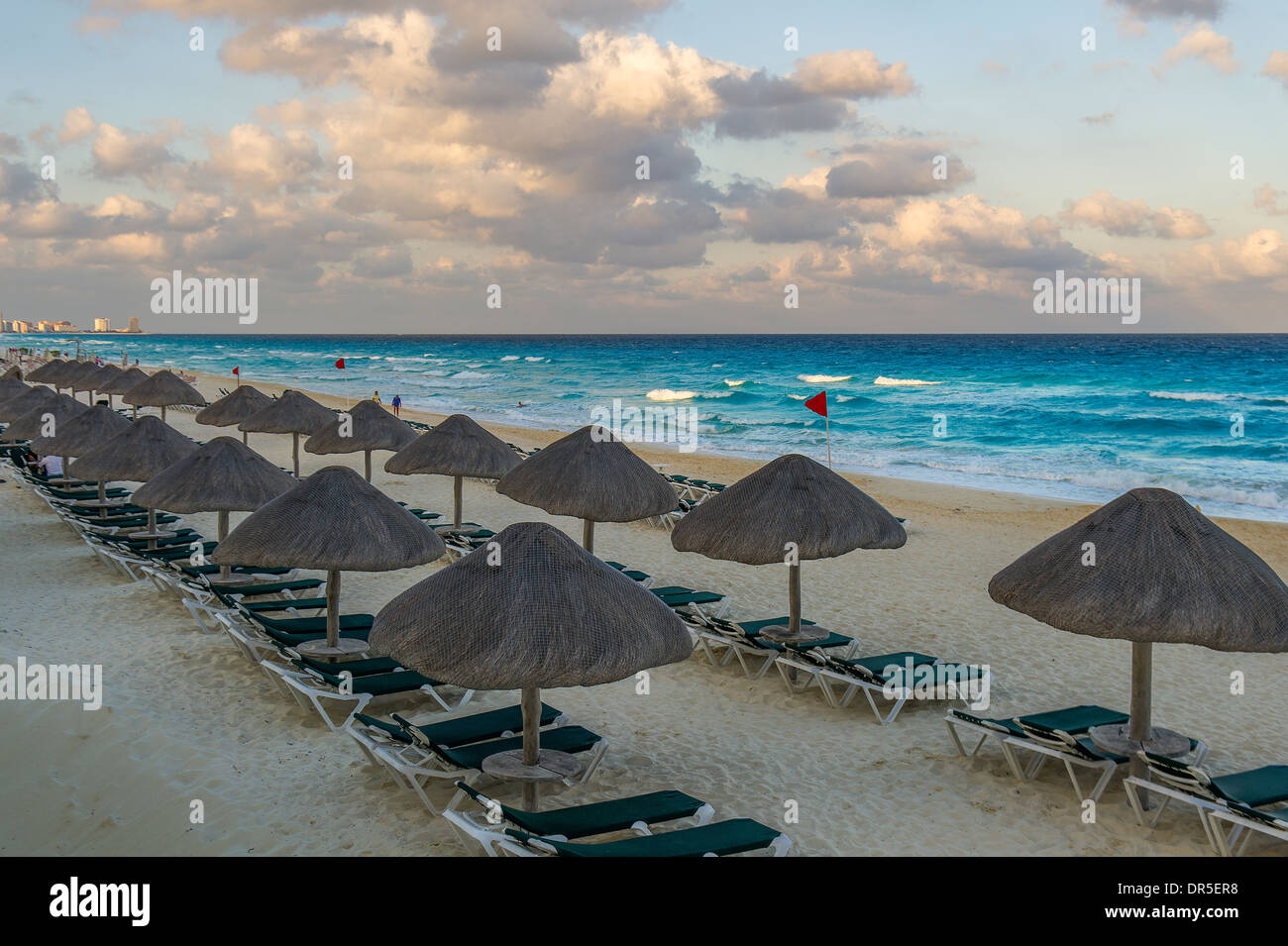 Spiaggia di Cancun, Cancun, Messico Foto Stock