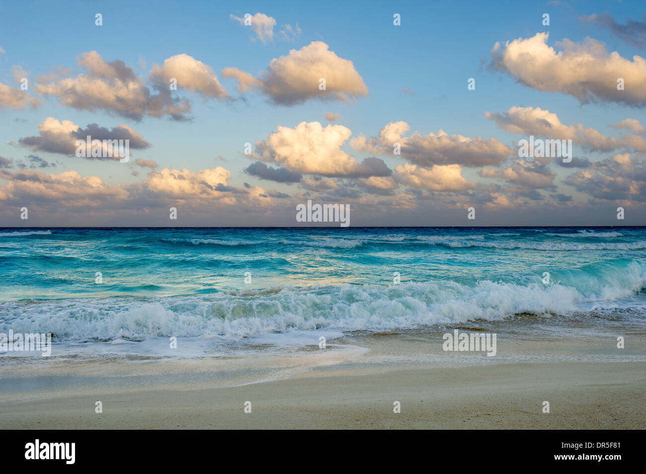 Spiaggia di Cancun, Cancun, Messico Foto Stock
