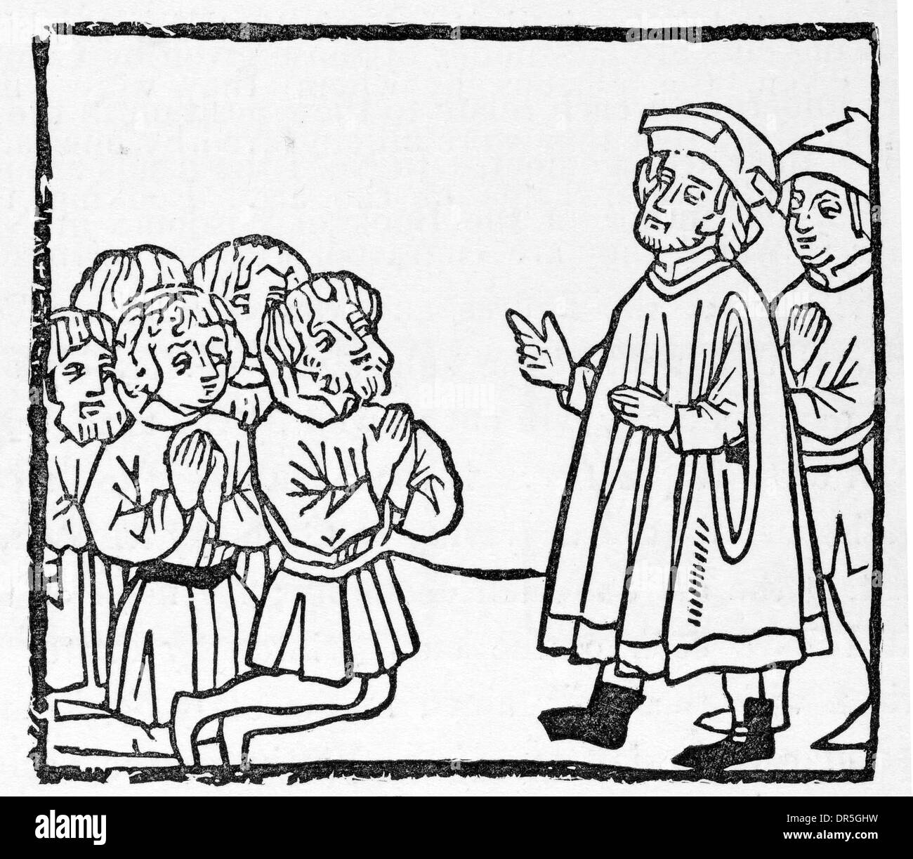 Poveri predicatori la Bibbia stampata da Pfister. Joseph facendosi noto per la sua genesi Bretheren XLV Capitolo 45 1461 Foto Stock