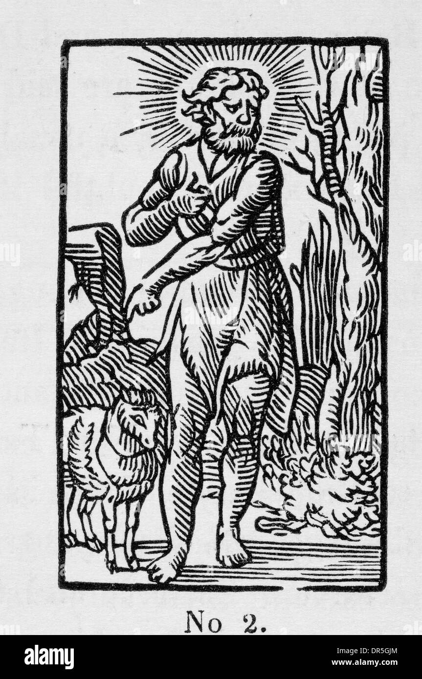 Giovanni Battista, da Coverdale la traduzione del Vecchio e del Nuovo Testamento 1535 Foto Stock