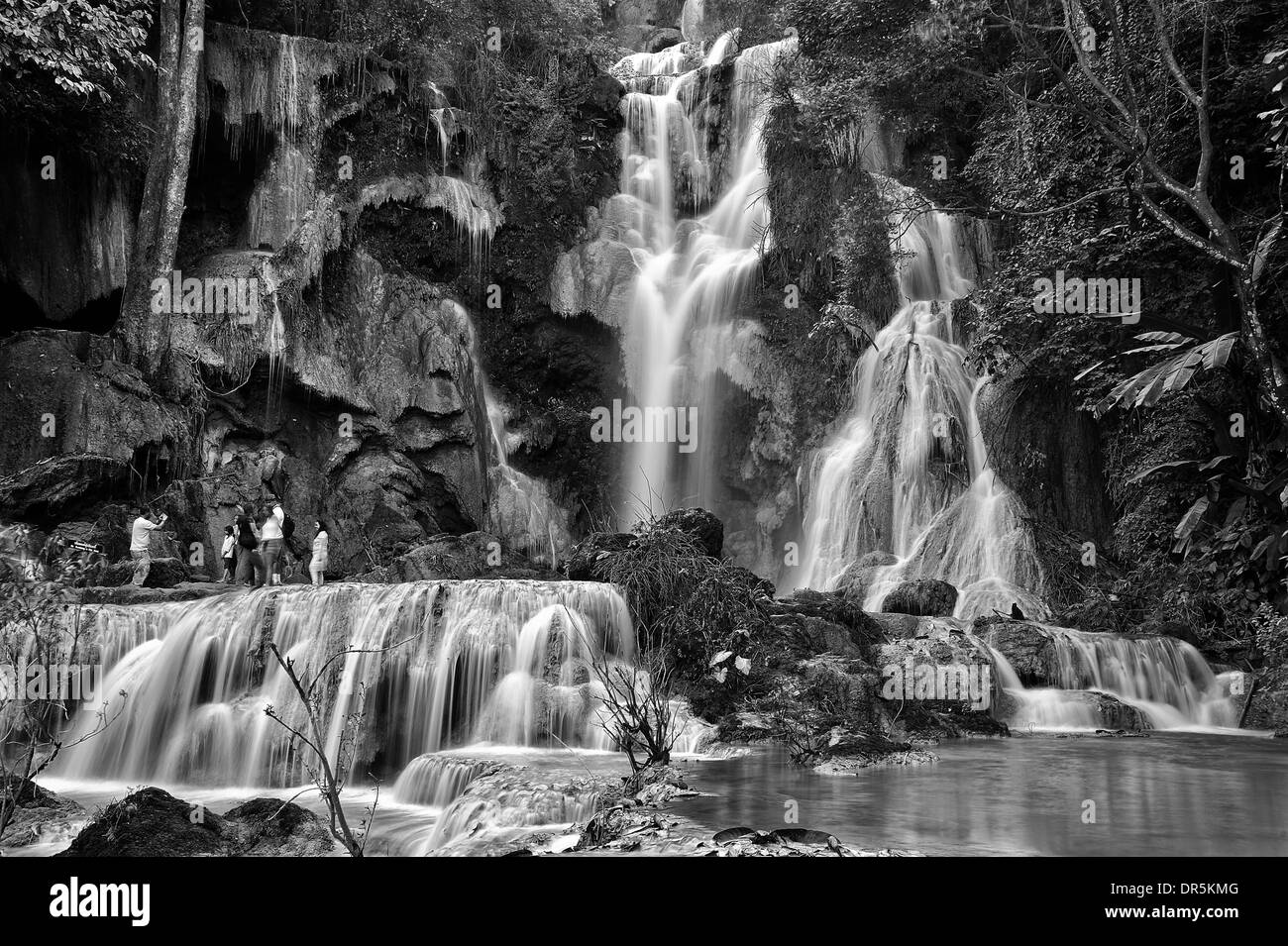 Kuang Si scende, Luang Prabang Foto Stock
