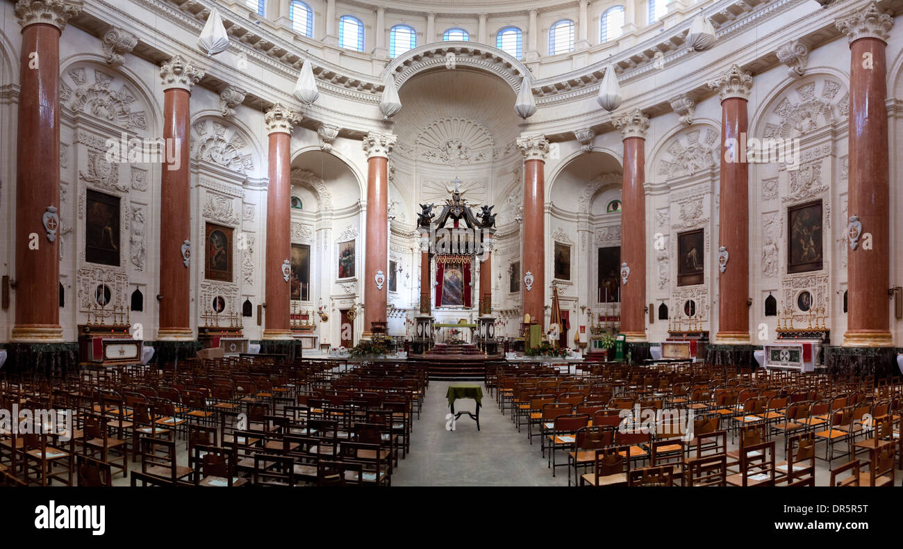 Malta, La Valletta, la chiesa di St Paul's naufragio Foto Stock