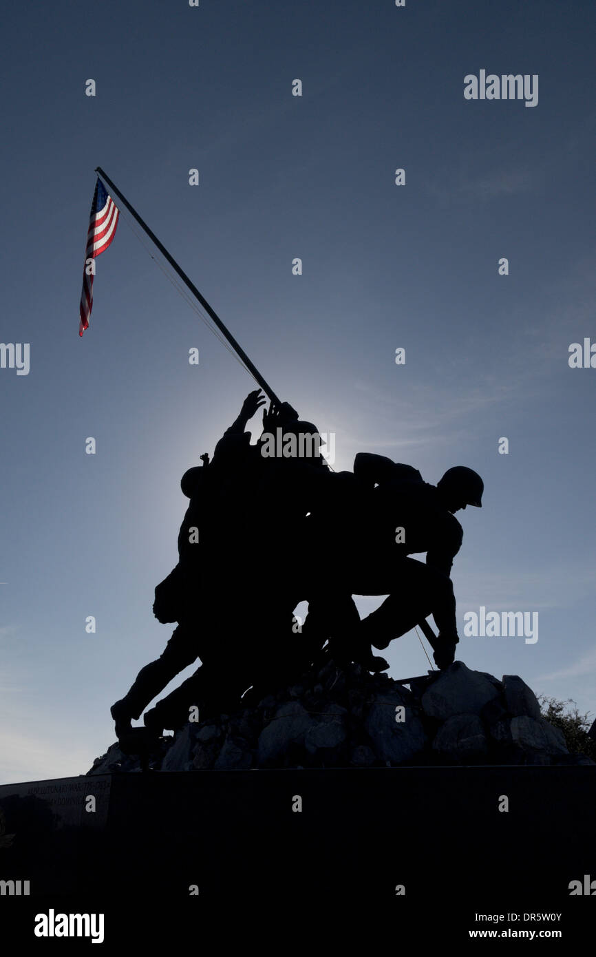 Iwo Jima un monumento a Harlingen, Texas. Questo è l'originale da cui il duplicato è stato colato ed eretta a Arlington National Foto Stock