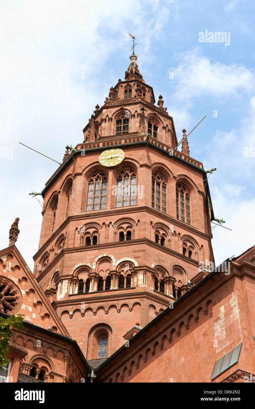 Cattedrale di Magonza o San Martin's Cathedral (in tedesco: Mainzer Dom), Mainz, Germania. Foto Stock