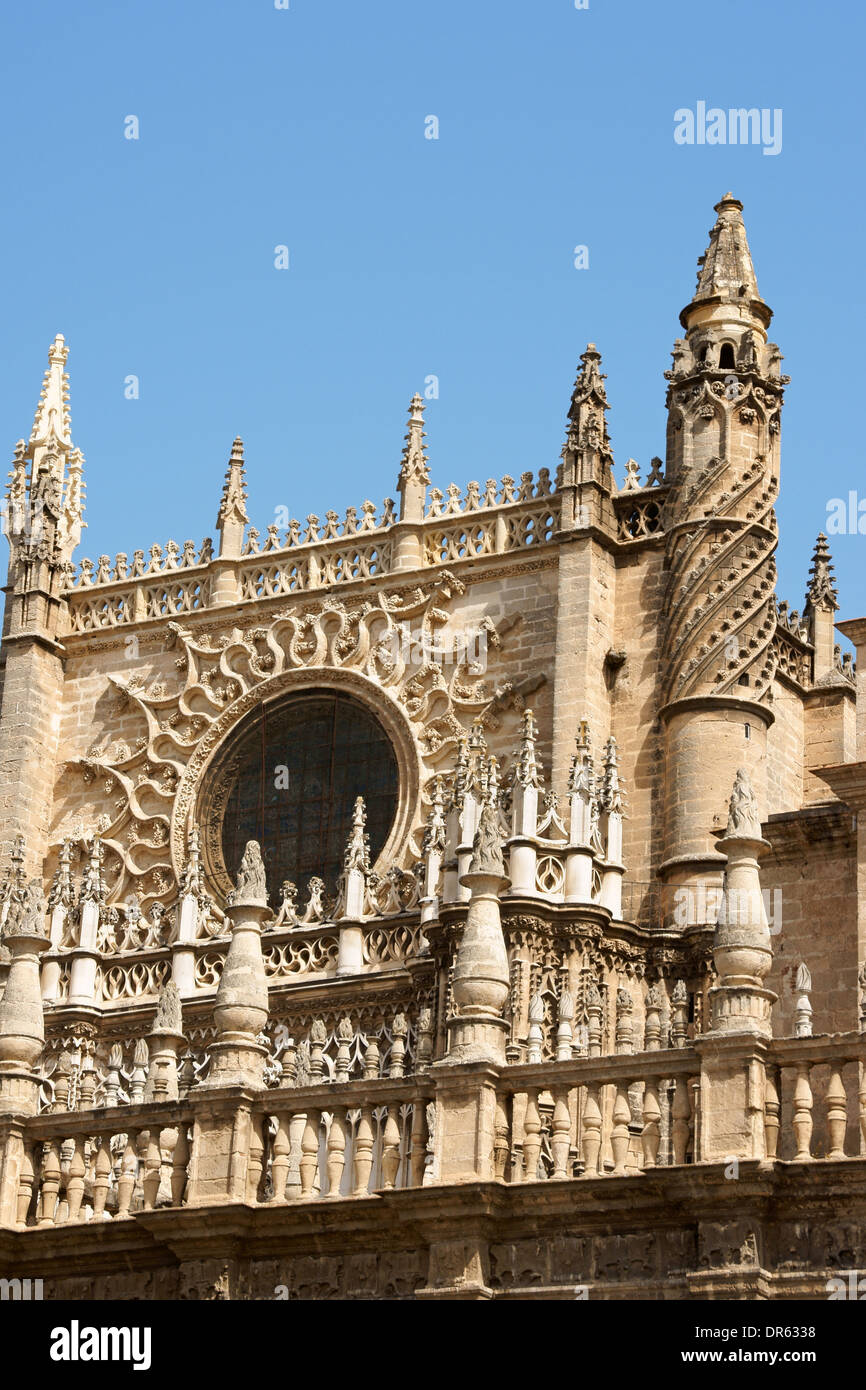 Cattedrale di Santa Maria del vedere (Catedral de Santa Maria de la Sede) noto anche come Cattedrale di Siviglia. Foto Stock