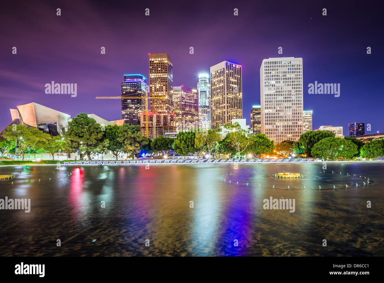Los Angeles, California skyline del centro. Foto Stock