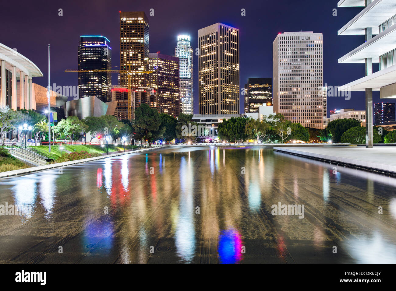 Los Angeles, California skyline del centro. Foto Stock