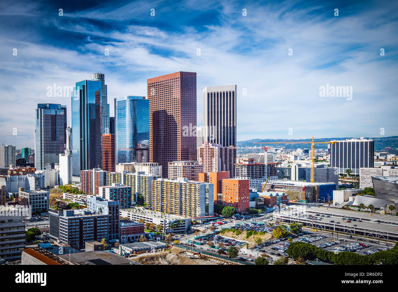 Los Angeles, California, Stati Uniti d'America downtown cityscape. Foto Stock