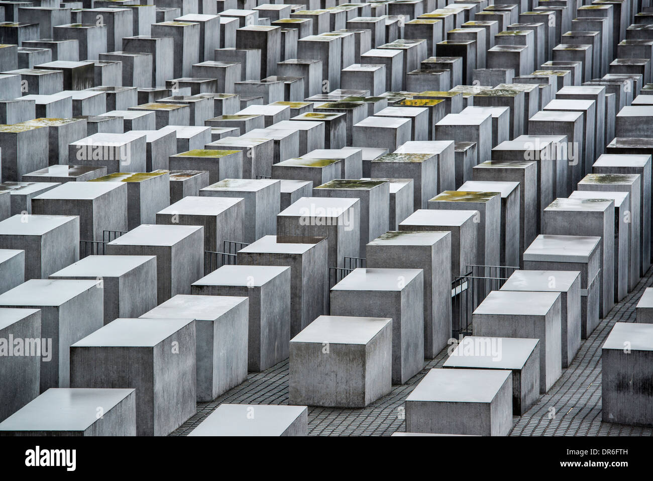 Il memoriale dell'Olocausto a Berlino, Germania. Foto Stock