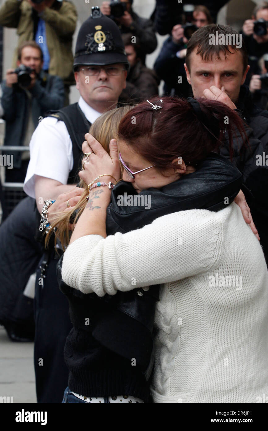 Assassinio di schoolgirl Tia Sharp, caso presso la Old Bailey il 14 maggio 2013 a Londra, Inghilterra. Foto Stock