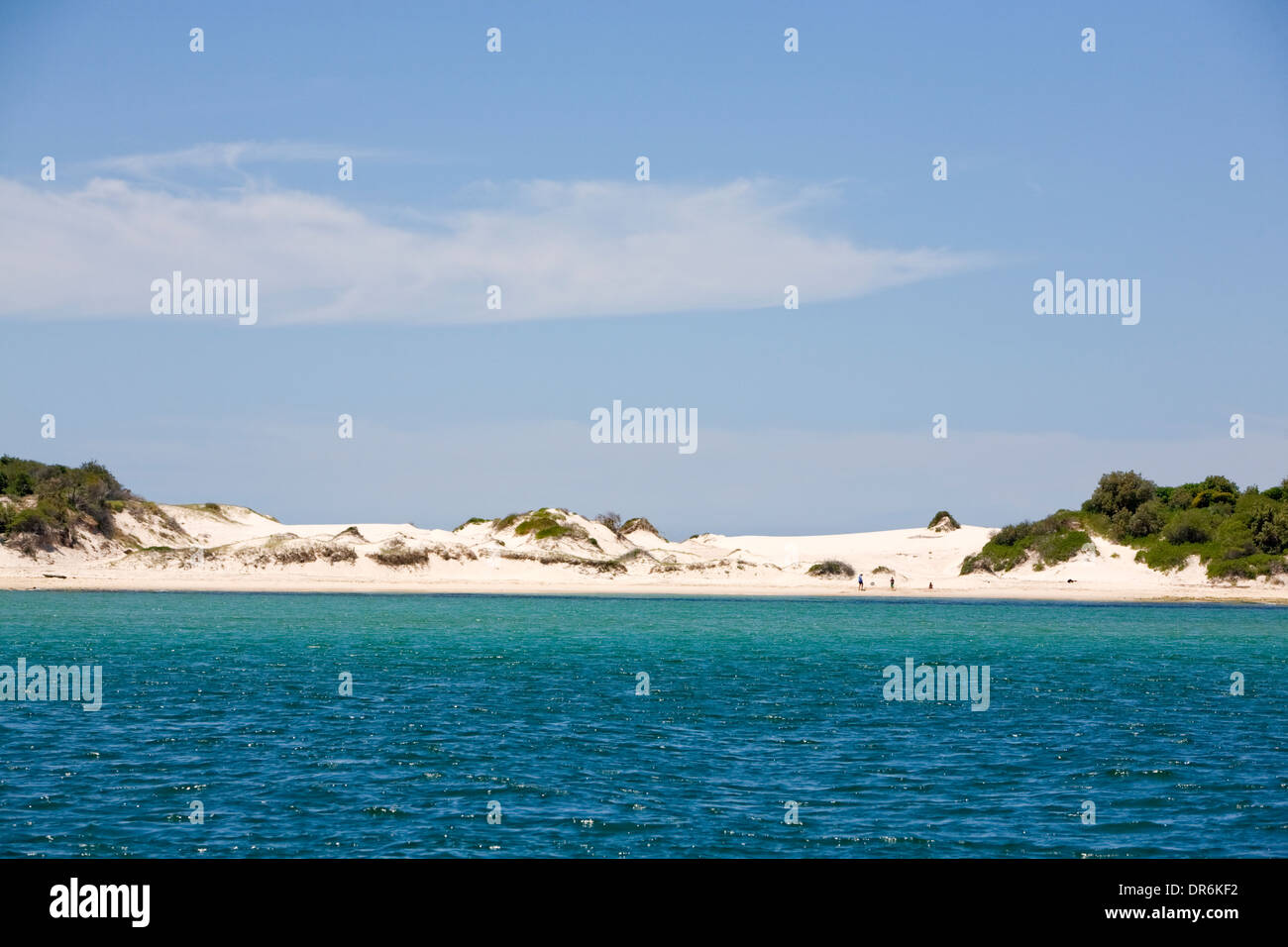 Il Jimmy's Beach nella Baia di Nelson,Port Stephens, Nuovo Galles del Sud, Australia Foto Stock