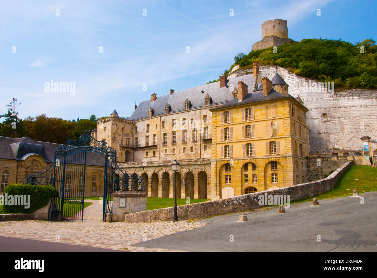 Campagna francese castello di La Roche Guyon Foto Stock