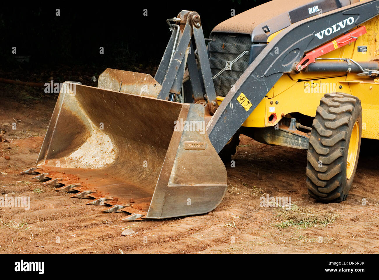 Chiudere la benna di costruzione di un classificatore. Foto Stock