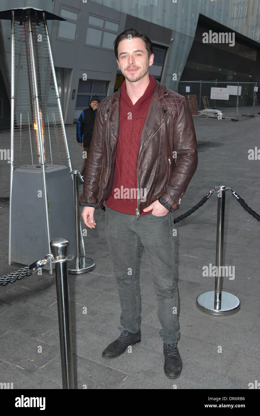 Londra, UK . Xx gen, 2014. Sol Heras arrivano al MediaSKIN NTA Gifting Lounge presso il Penthouse,1 Leicester Square a Londra. Credito: Vedere Li/Alamy Live News Foto Stock