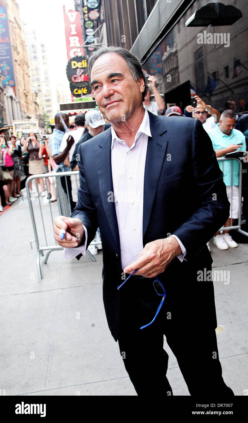 Regista Oliver Stone al di fuori di ABC Studios in anticipo la sua apparizione sul 'Good Morning America' New York City, Stati Uniti d'America - 28.06.12 Foto Stock