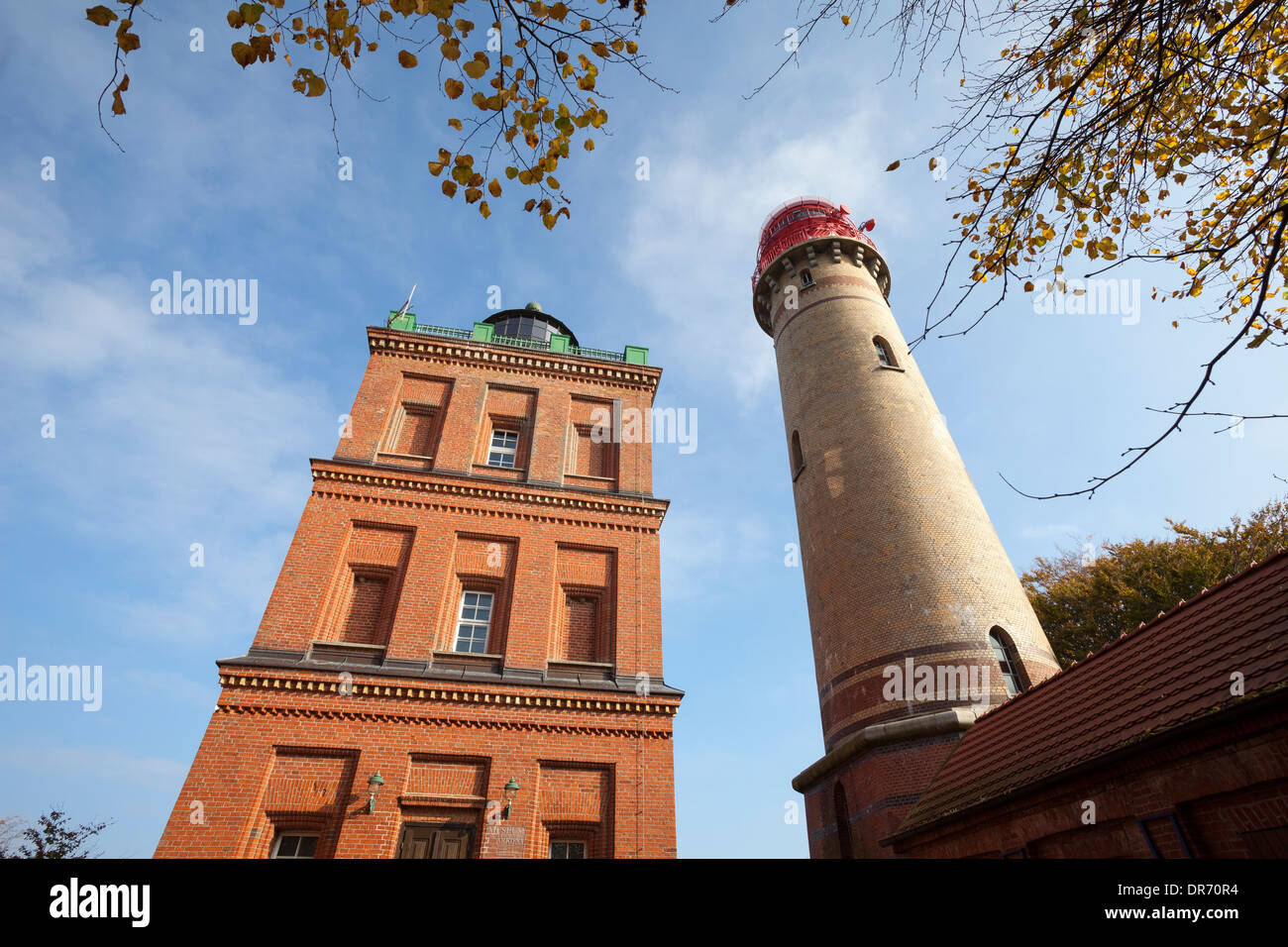Germania, Meclemburgo-Pomerania, Cape Arkona, Torre di Schinkel e Cape Arkona faro, New Tower Foto Stock