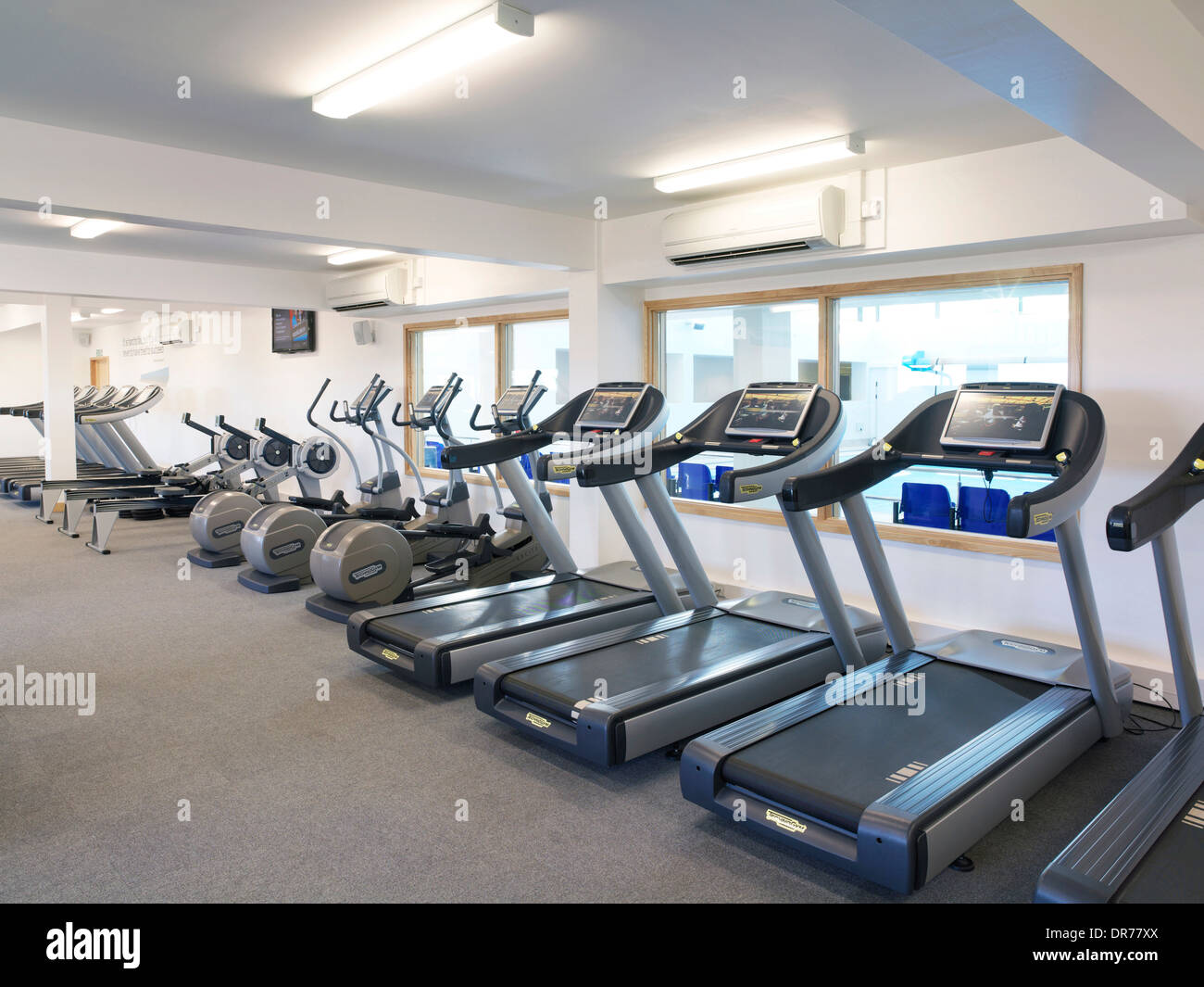 Lavori di rinnovo da Willmott Dixon della Dunstan Leisure Centre in Gateshead Foto Stock