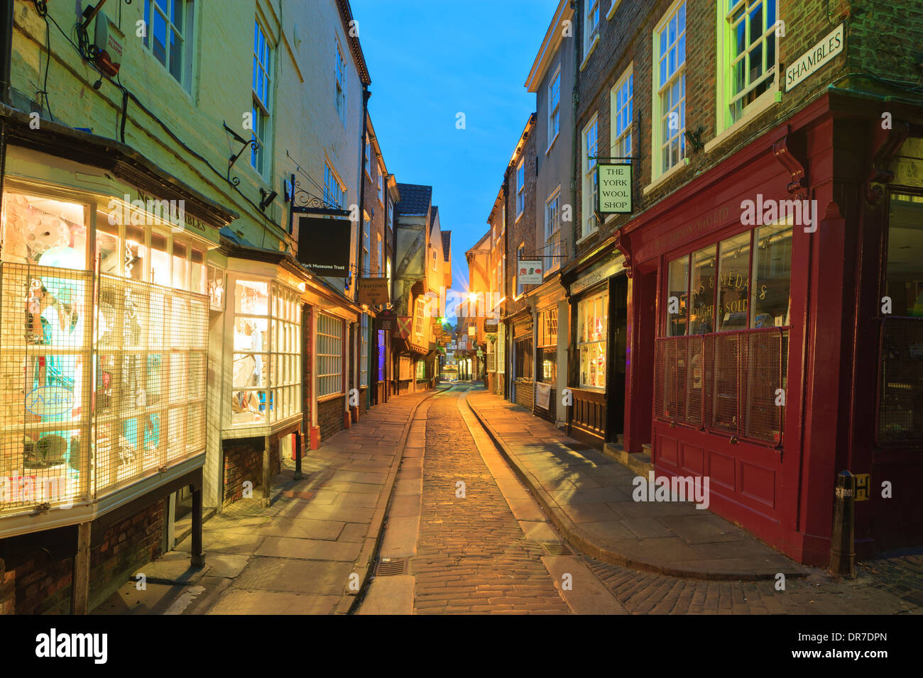 Il Caos York Yorkshire Inghilterra al crepuscolo Foto Stock