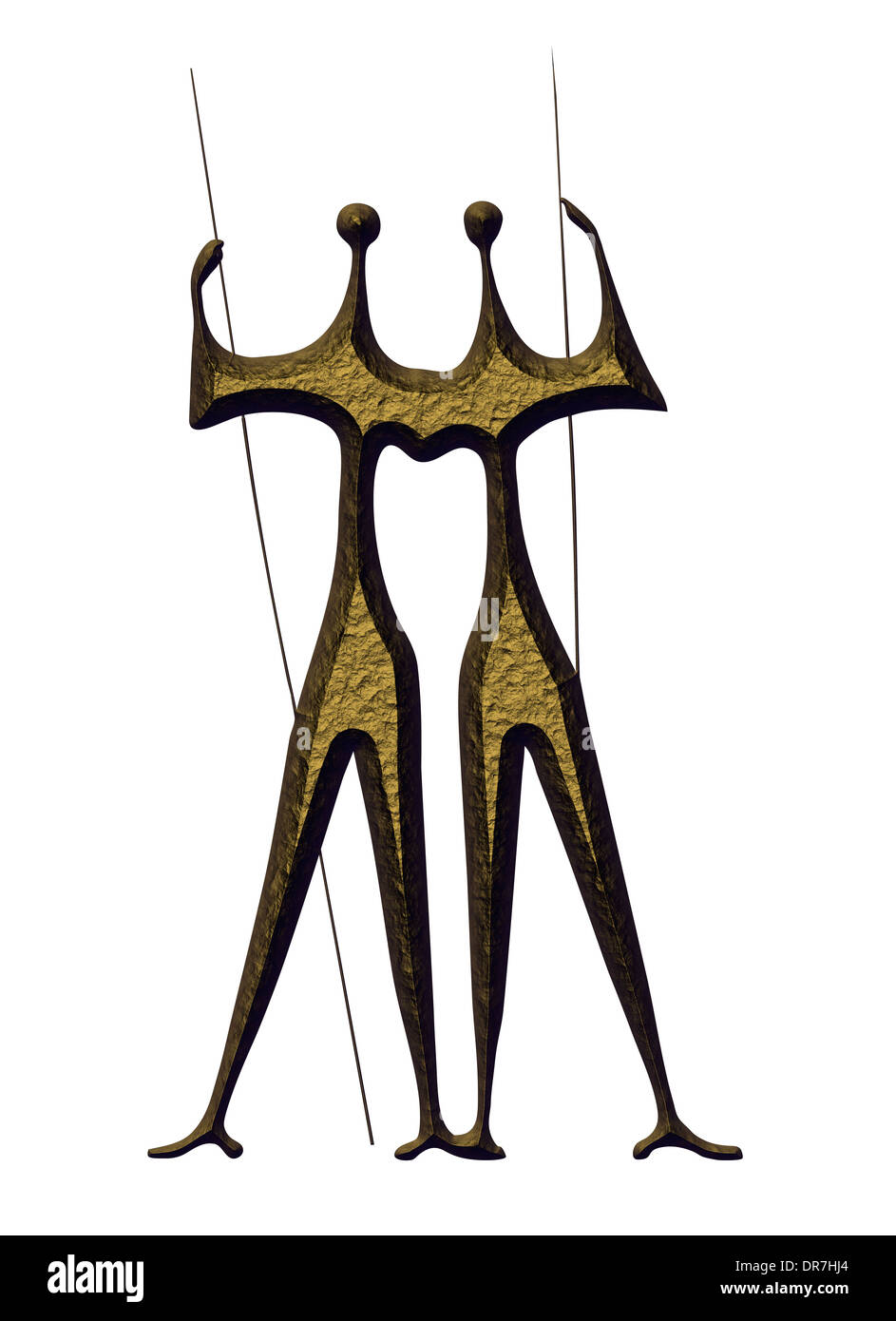 La statuaria - punto di riferimento della città di Brasilia Foto Stock