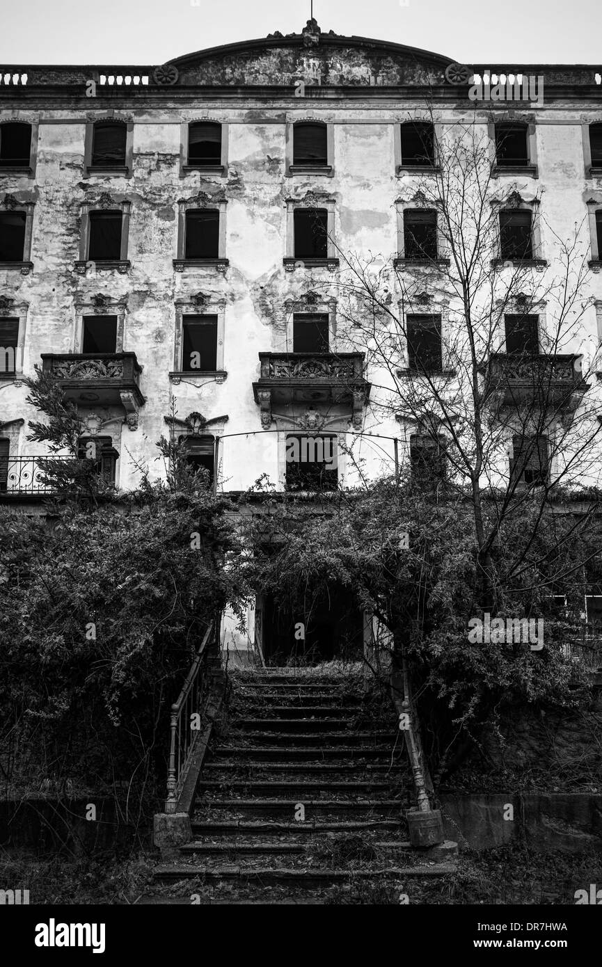 Hotel abbandonato Foto Stock