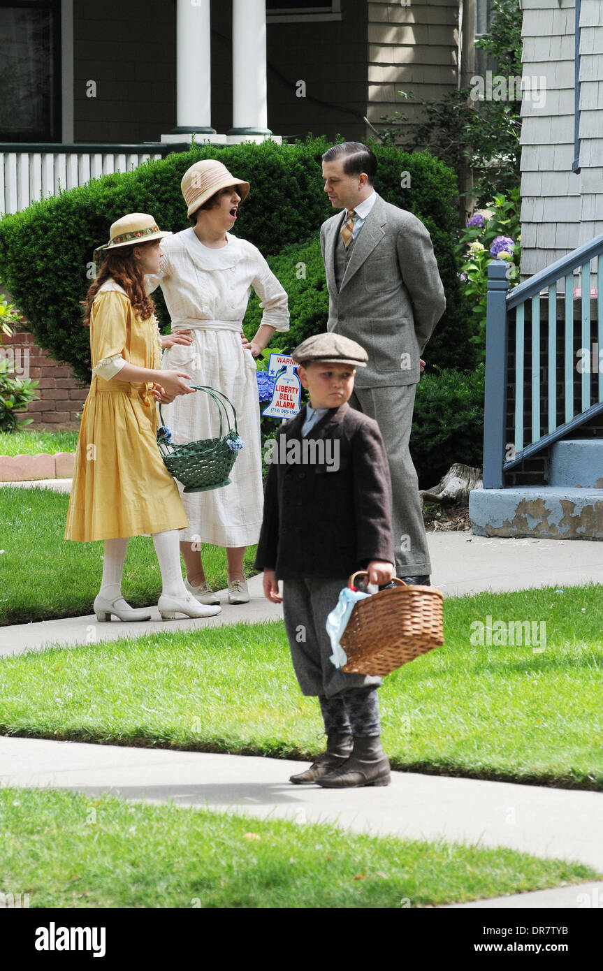 Atmosfera sul set di del HBO Boardwalk Empire New York City, Stati Uniti d'America - 18.06.12 Foto Stock