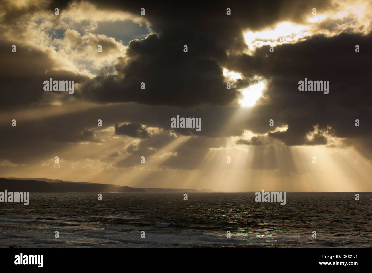 Bude; guardando al mare; Cornovaglia; Regno Unito Foto Stock