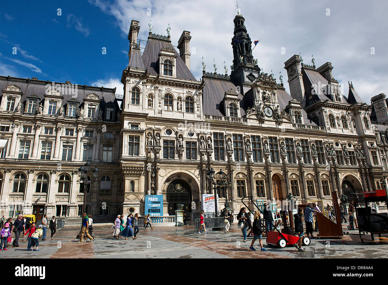 Hotel de Ville, Parigi, Francia Foto Stock